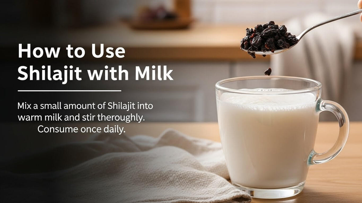 Salajeet Khane Ka Tarika: How to Use Salajeet with Milk or Water (Dose & Timing)