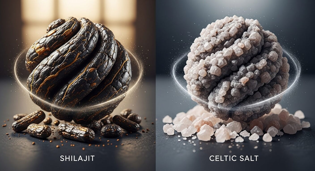 Shilajit vs. Celtic Salt Mineral Density Comparison