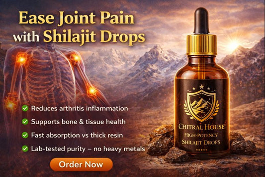 Stop Joint Pain Today: Order Our High-Potency Shilajit Drops for Quick Relief.