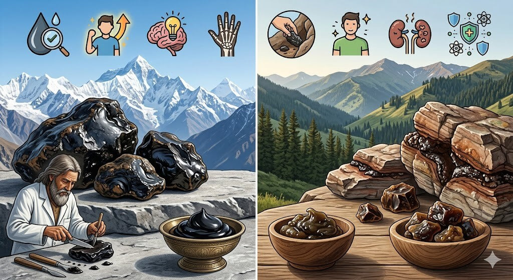 Himalayan vs Altai Shilajit Differences – Purity, Benefits & Quality Compared