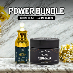 Shilajit Power Bundle – 60g Shilajit + 30ml Drops